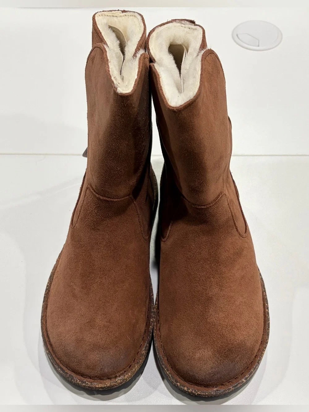 Birkenstock Womens' EU 36 Size 5-5.5 Upsalla Shearling Boots Espresso NWT